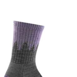 Second Gear WNC Darn Tough Treeline Micro Crew Midweight W/ Cushion Sock, Lavender, Women's M / Style 1971