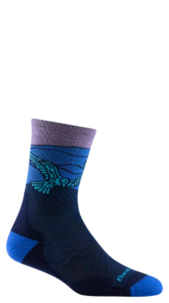 Second Gear WNC Darn Tough Glide Micro Crew Ultra-Lightweight W/ Cushion Sock, Midnight, Women's L / Style 1058