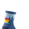 Second Gear WNC Darn Tough Van Wild Micro Crew Lightweight W/ Cushion Sock, Denim, Youth S / Style 3037 Women