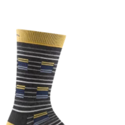 Second Gear WNC Women Darn Tough Mesa Crew Lightweight Sock, Charcoal, Men's M / Style 6067