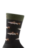 Second Gear WNC Darn Tough Spey Fly Crew Lightweight W/ Cushion Sock, Charcoal, Men's L / Style 6085