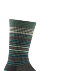 Second Gear WNC Darn Tough Backcast Crew Lightweight W/ Cushion Sock, Green, Men's M / Style 6071 Women