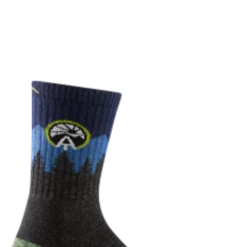 Second Gear WNC Darn Tough ATC Micro Crew Midweight W/ Cushion Sock, Eclipse, Men's M / Style 1956 Women