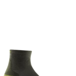 Second Gear WNC Darn Tough Run 1/4 Ultra-Lightweight W/ Cushion Sock, Fatigue, Men's M / Style 1040