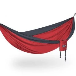 Second Gear WNC ENO DoubleNest Hammock, Red/Charcoal Camp