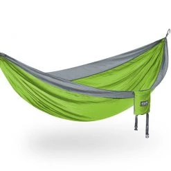 Second Gear WNC ENO DoubleNest Hammock, Chartreuse/Grey