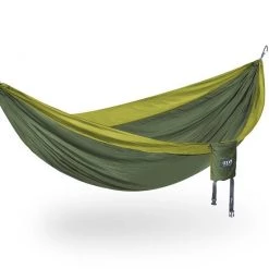 Second Gear WNC Camp ENO DoubleNest Hammock, Olive/Melon