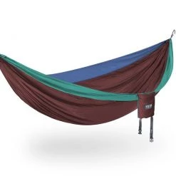 Second Gear WNC ENO DoubleNest Hammock, Seaglass/Merlot/Denim Camp