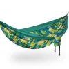 Second Gear WNC ENO DoubleNest Print Hammock, Retro/Emerald