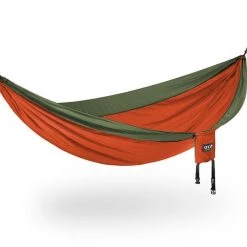 Second Gear WNC ENO SingleNest Hammock, Orange/Olive