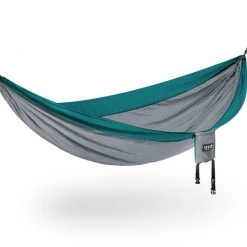 Second Gear WNC Camp ENO SingleNest Hammock, Grey/Seafoam