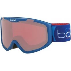 Second Gear WNC Bolle Rocket Ski Goggles, Matte Blue Aerospace/Vermillion, Small 6Y+ More