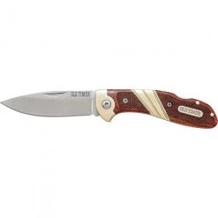 Second Gear WNC Old Timer Wood Lockback Med Knife Camp