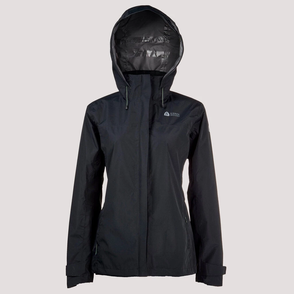 Second Gear WNC Sierra Designs Hurricane Rain Jacket, Black, Women's XL