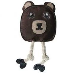 Second Gear WNC Aussie Naturals Flattie Bear Dog Toy
