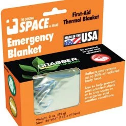 Second Gear WNC Grabber Emergency Blanket, Silver Hike