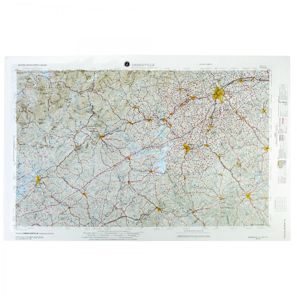 Second Gear WNC The Map Shop 3D Greenville Map