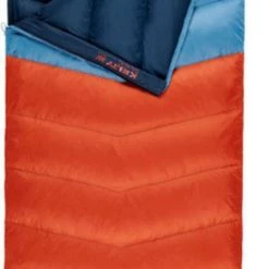 Second Gear WNC Camp Kelty Galactic 30 Sleeping Bag, Rooibos Tea / Aegean Blue