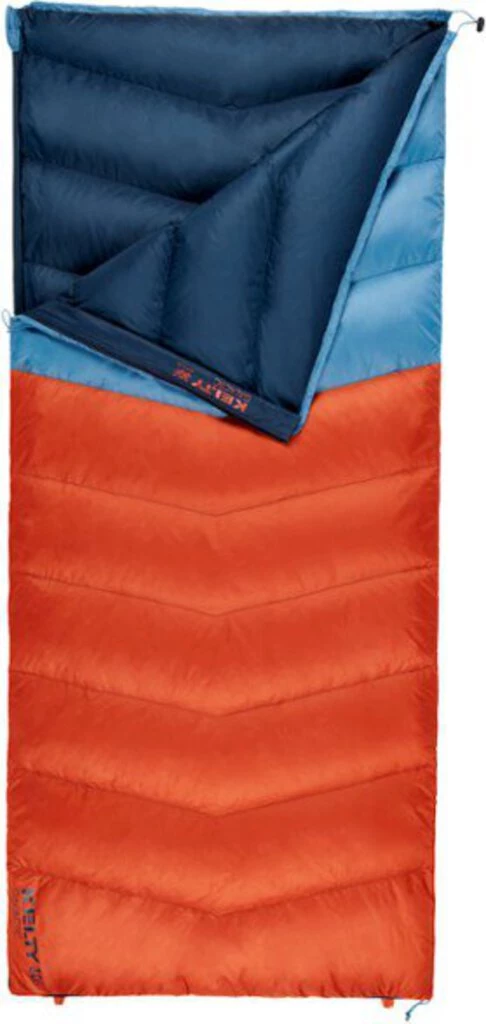 Second Gear WNC Camp Kelty Galactic 30 Sleeping Bag, Rooibos Tea / Aegean Blue