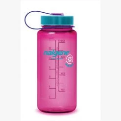 Second Gear WNC Nalgene Wide Mouth Sustain Water Bottle, 16oz, Electric Magenta