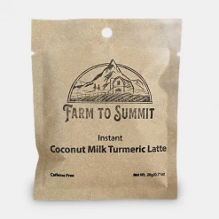 Second Gear WNC Camp Farm To Summit Coconut Milk Turmeric Latte