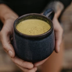 Second Gear WNC Camp Farm To Summit Coconut Milk Turmeric Latte
