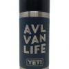 Second Gear WNC Yeti AVL Van Life 18 Oz Rambler W/ Hotshot Cap, Blue