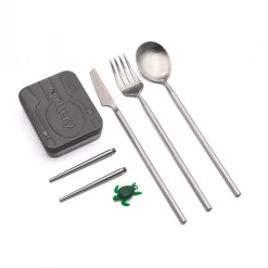Second Gear WNC Outlery | Portable & Reusable Stainless Steel Travel Cutlery Set Camp