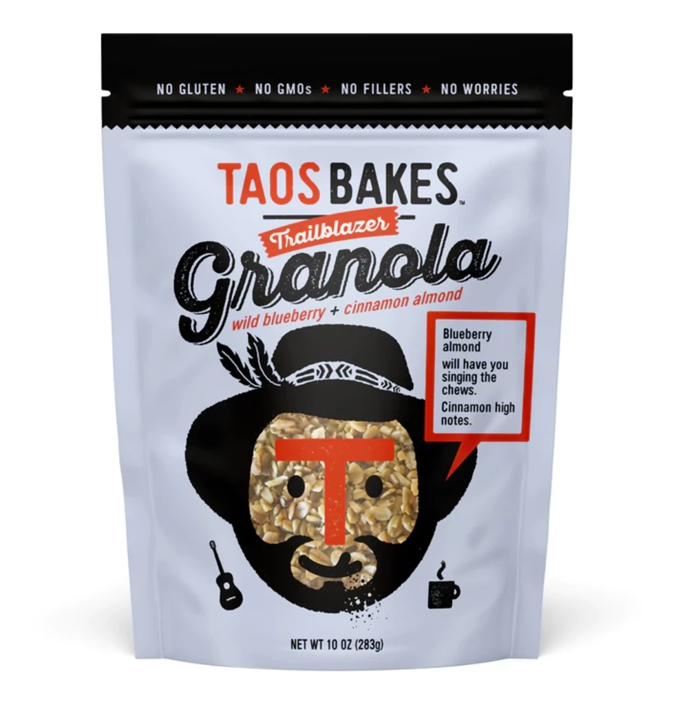 Second Gear WNC Camp Taos Bakes Trailblazer Granola, Wild Blueberry & Cinnamon Almond