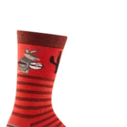 Second Gear WNC Darn Tough Animal Haus Crew Lightweight Sock, Lava, Men's M / Style 6066