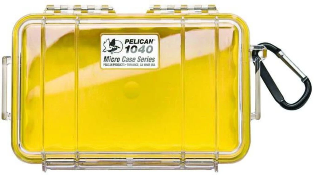 Second Gear WNC Paddle Pelican 1040 Micro Case, Yellow/Clear