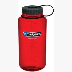 Second Gear WNC Nalgene Wide Mouth Sustain Water Bottle, 32oz, Red Hike