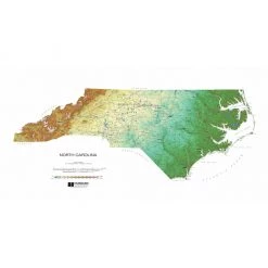 Second Gear WNC The Map Shop North Carolina Raised Relief Map
