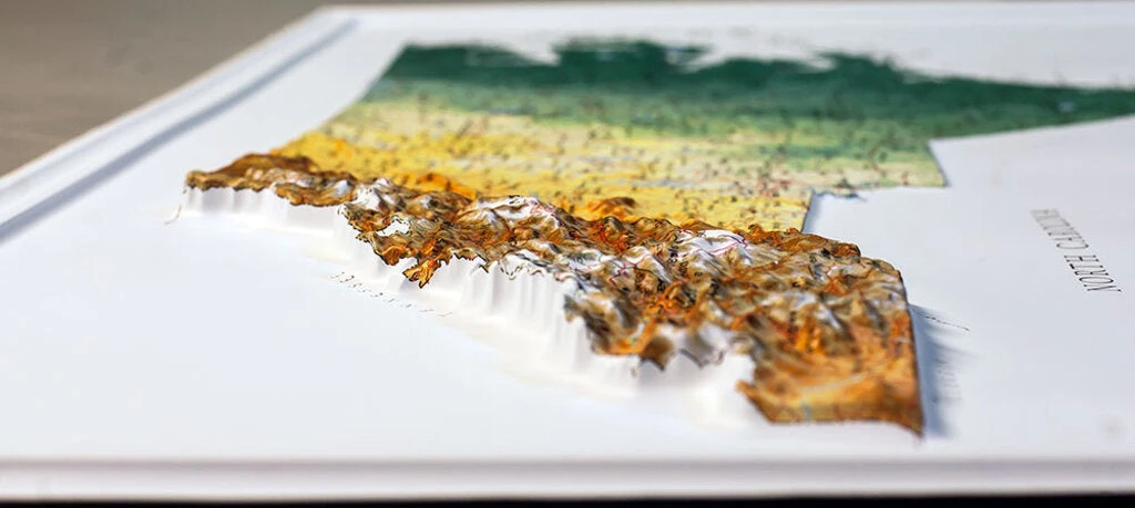 Second Gear WNC The Map Shop North Carolina Raised Relief Map