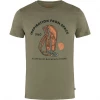 Second Gear WNC Fjall Raven Space Tee Shirt, Green, Men's M