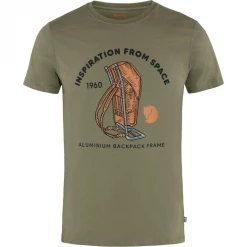 Second Gear WNC Fjall Raven Space Tee Shirt, Green, Men's M