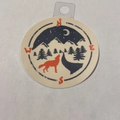 Second Gear WNC Menottees Wolf Compass, White