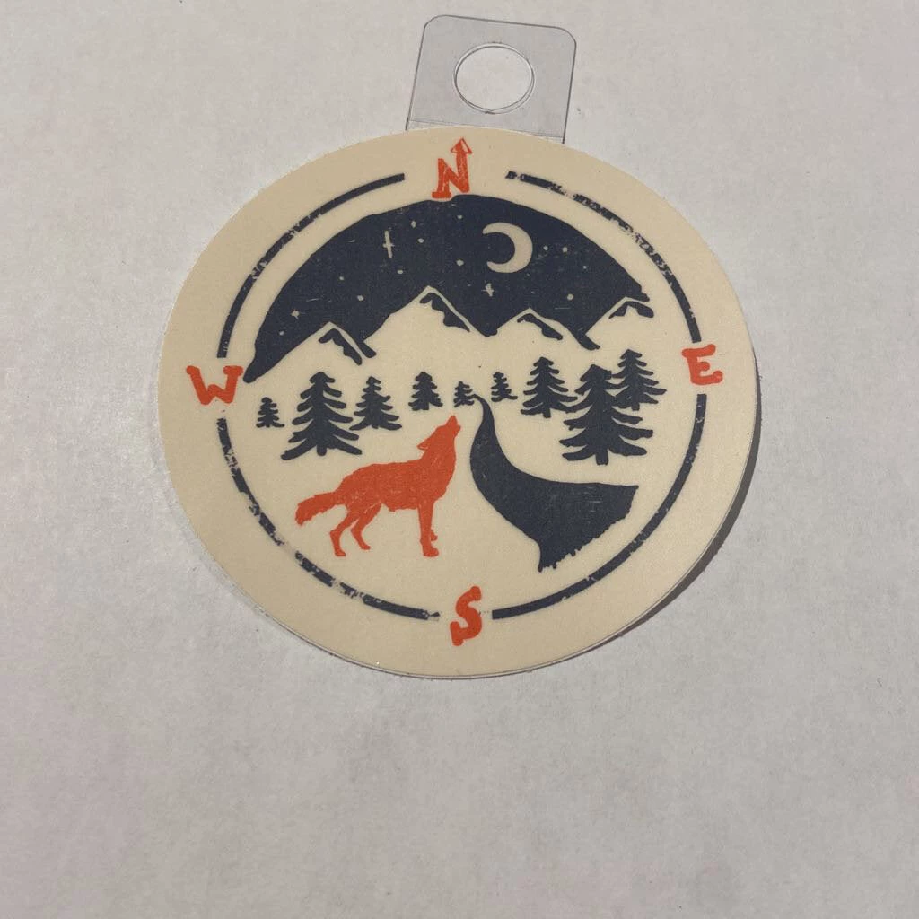 Second Gear WNC Menottees Wolf Compass, White