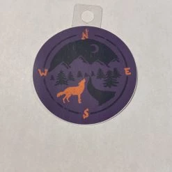 Second Gear WNC More Menottees Wolf Compass, Purple