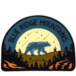 Second Gear WNC Menottees Blue Ridge Mountains Bear, Blue More
