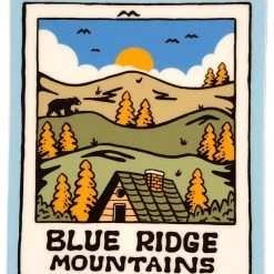 Second Gear WNC Menottees Blue Ridge Mountains Day Polaroid, Blue More