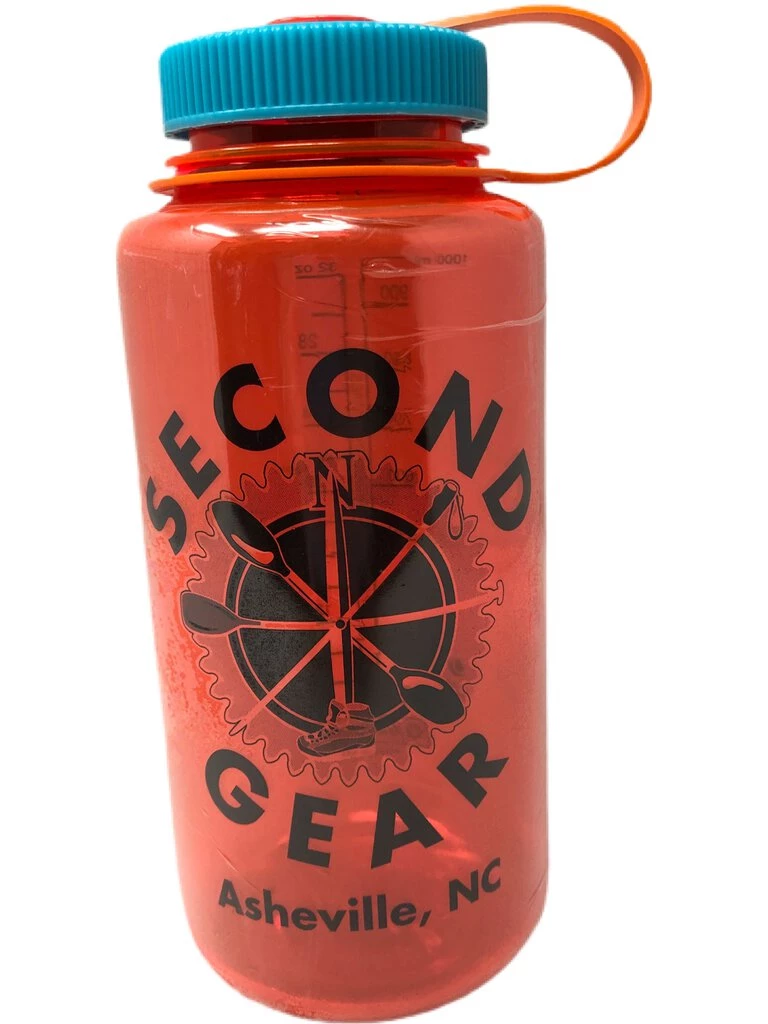Second Gear WNC Nalgene Second Gear Wide Mouth Water Bottle, Pomegranate, 32oz., Tritan Hike