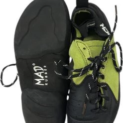 Second Gear WNC Mad Rock Hooker-Lace Climbing Shoe, Green, Kid's 3.5