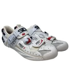Second Gear WNC Sidi Ergo 3 Carbon Bike Shoes, Red/White, 42