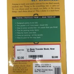 Second Gear WNC Books & Maps LL Bean Traveler Book, How To Pack