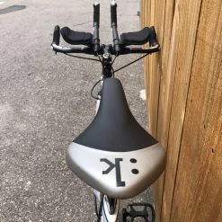 Second Gear WNC Cervelo P2 Carbon Fiber Time Trial Bicycle, White/Black/Blue, Size 56 (21.5in)