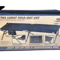 Second Gear WNC Rio Adventure XL Military Style Cot, Blue Camp