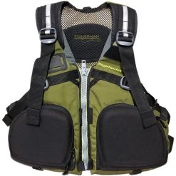 Second Gear WNC Stohlquist Fisherman Type III PFD, Green/Black, Adult L/XL