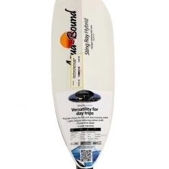Second Gear WNC Aqua-Bound Sting Ray Hybrid Posi-Lok Four-Piece Paddle, White, 230cm