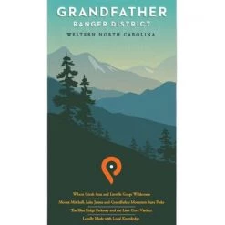Second Gear WNC Pisgah Map Company Grandfather Ranger District Map